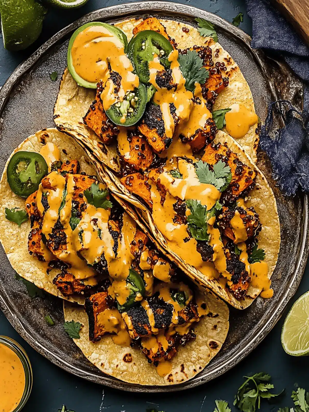 Chipotle Sweet Potato Quinoa Tacos