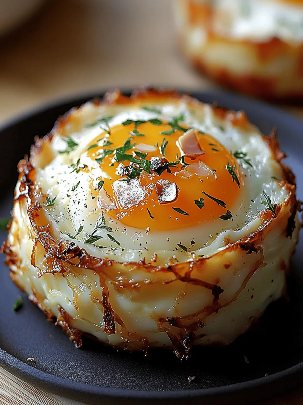Baked Eggs Napoleon