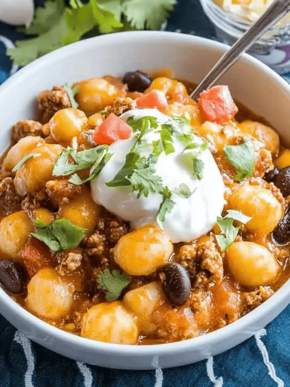 One Pot Taco Gnocchi