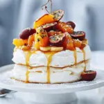Gingerbread & Passionfruit Caramel Pav