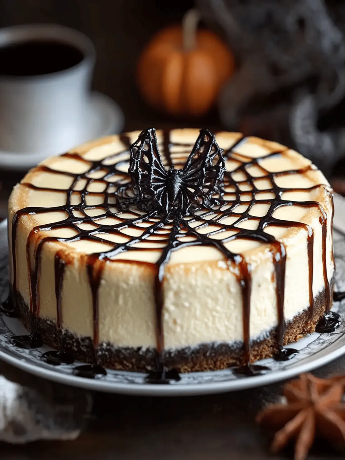 Spider Web Cheesecake