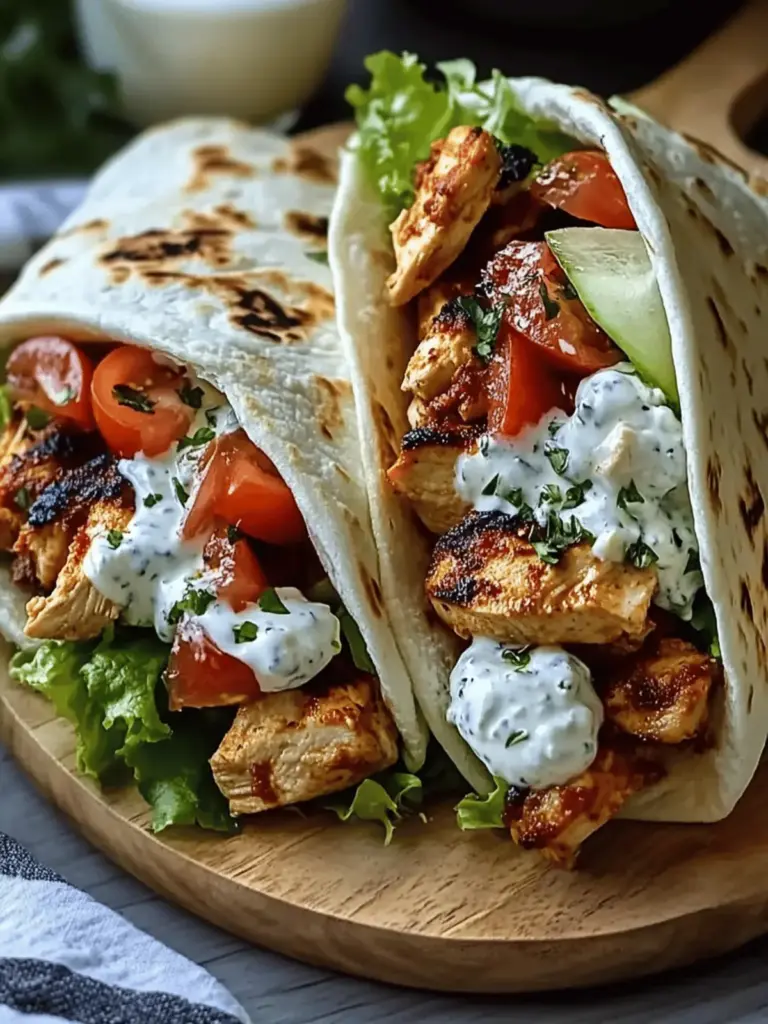 Mediterranean Chicken Gyros