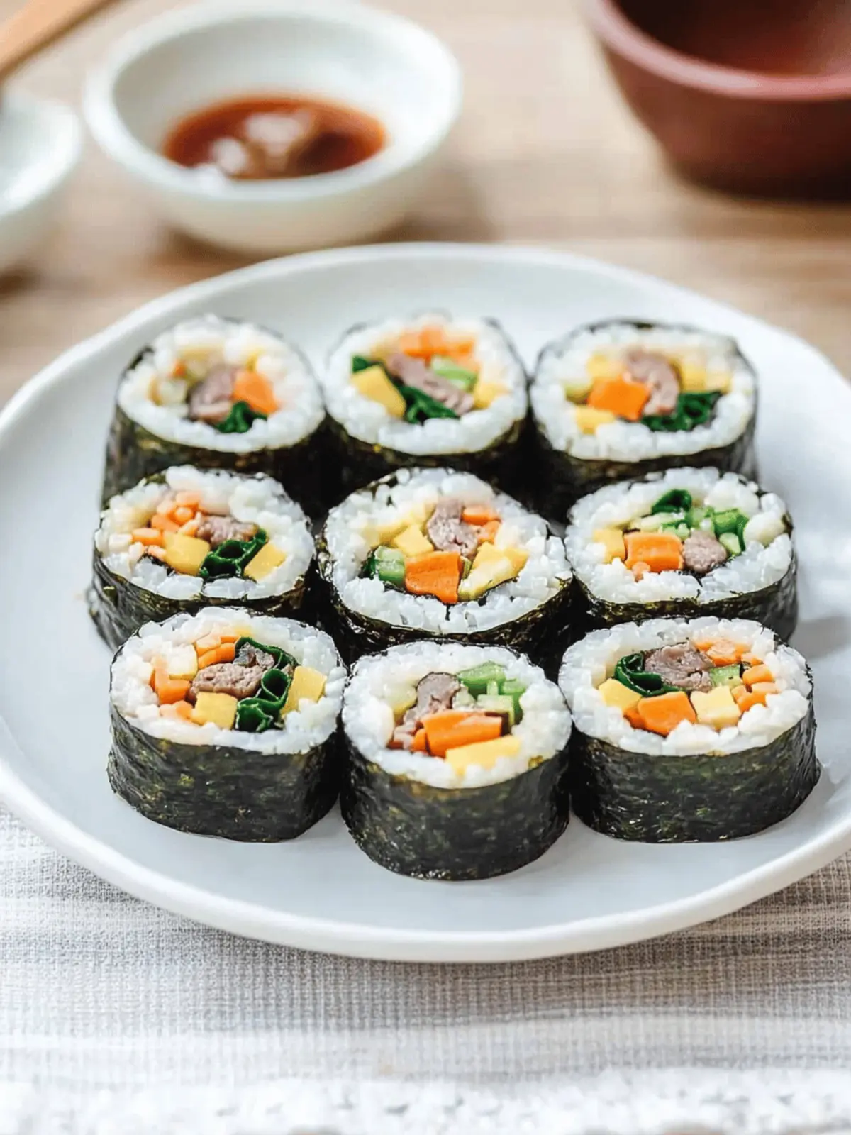 Kimbap (Seaweed Rice Rolls)