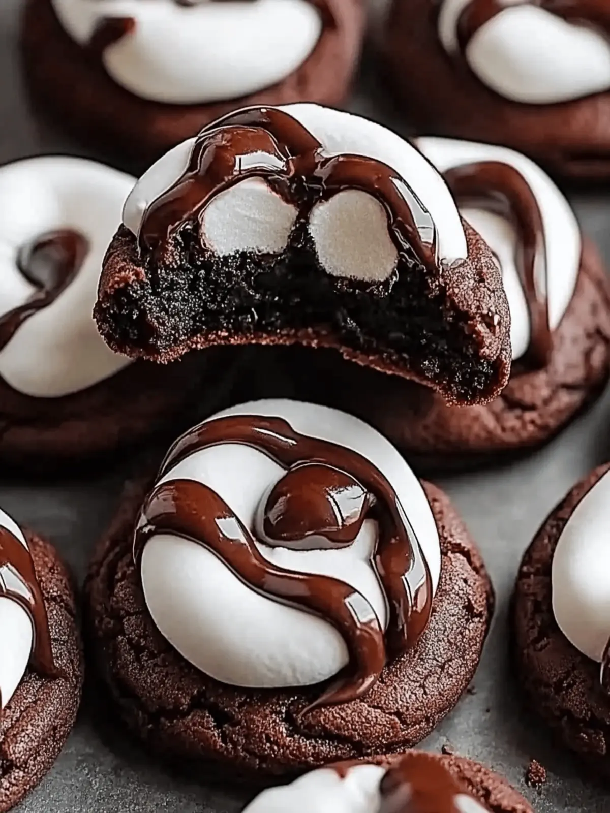 Double Chocolate Marshmallow Cookies