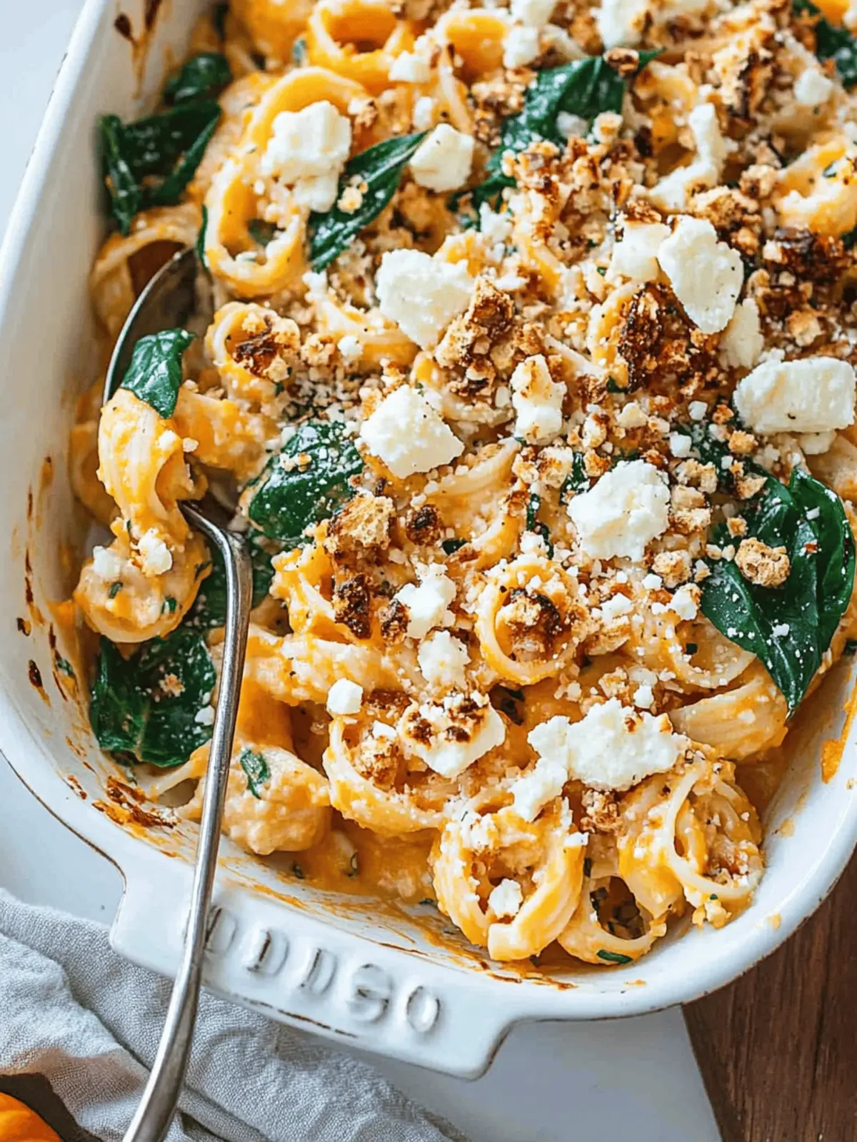 Pumpkin Feta Pasta