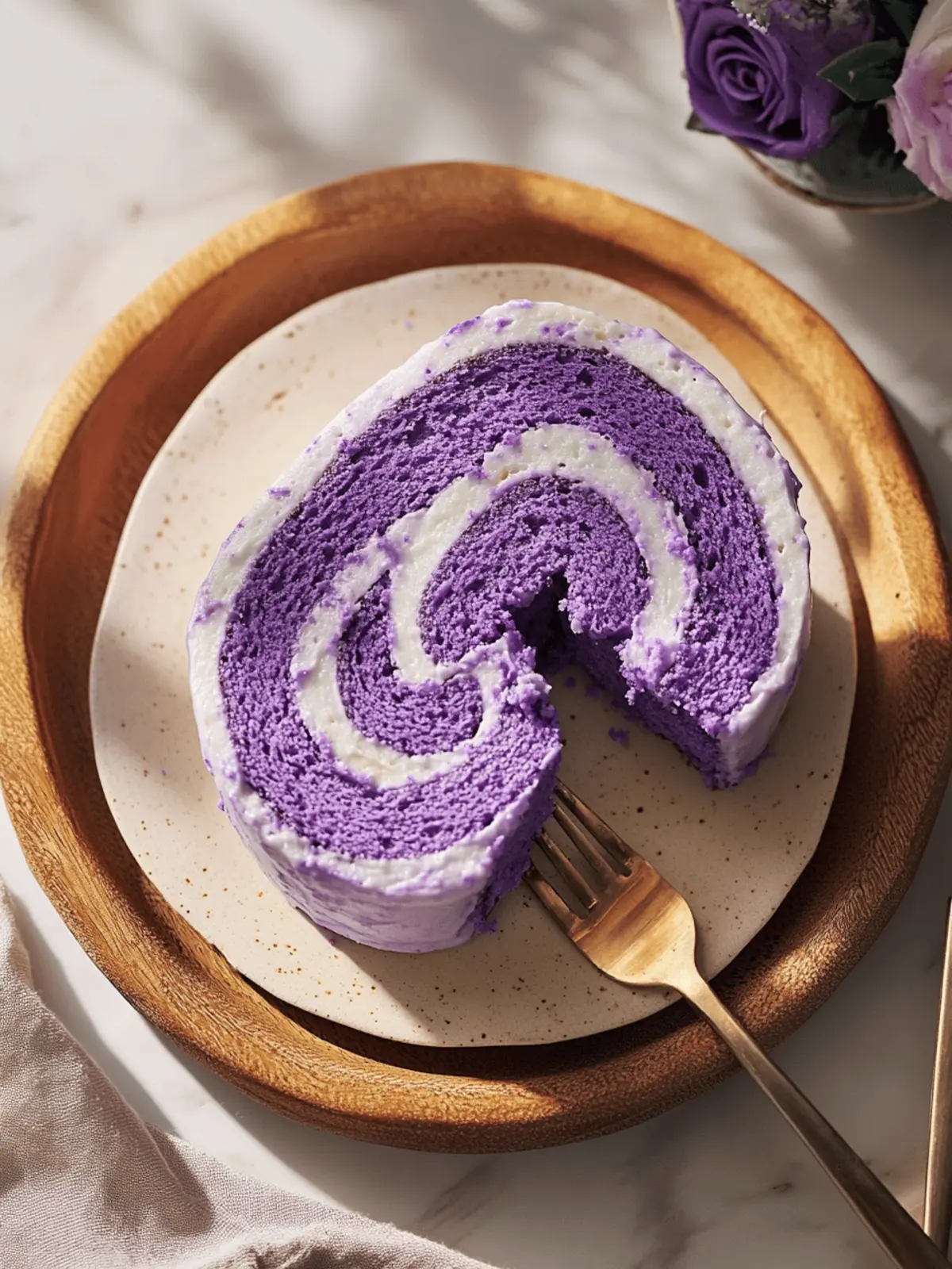 Ube Roll Cake