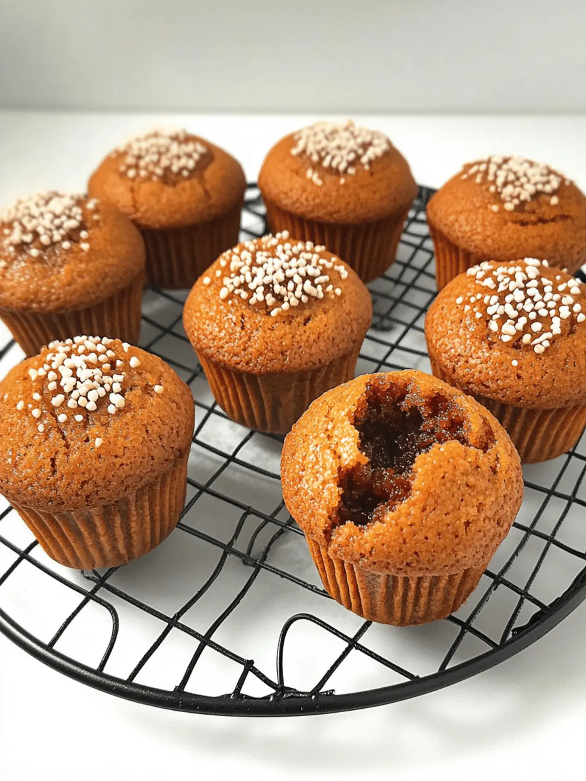Thai Tea Mochi Muffin