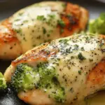 Broccoli stuffed chicken breast
