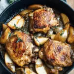 Cider-Braised Chicken and Apples with Caramelized Onions