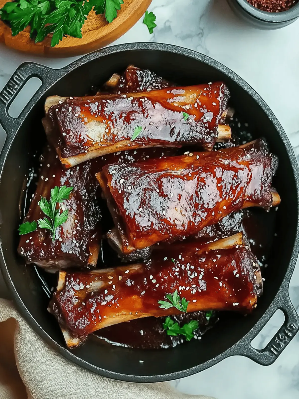 Sticky Honey Garlic Ribs