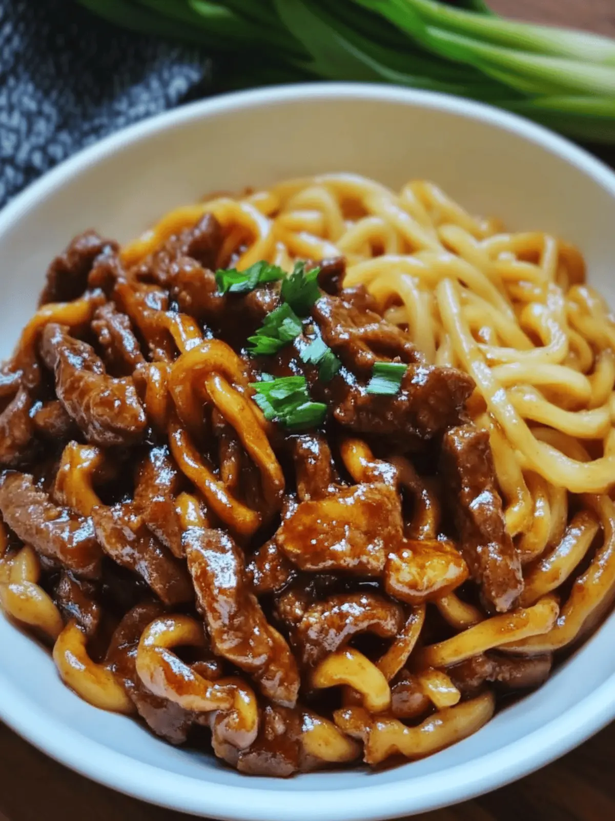Black Pepper Beef Udon