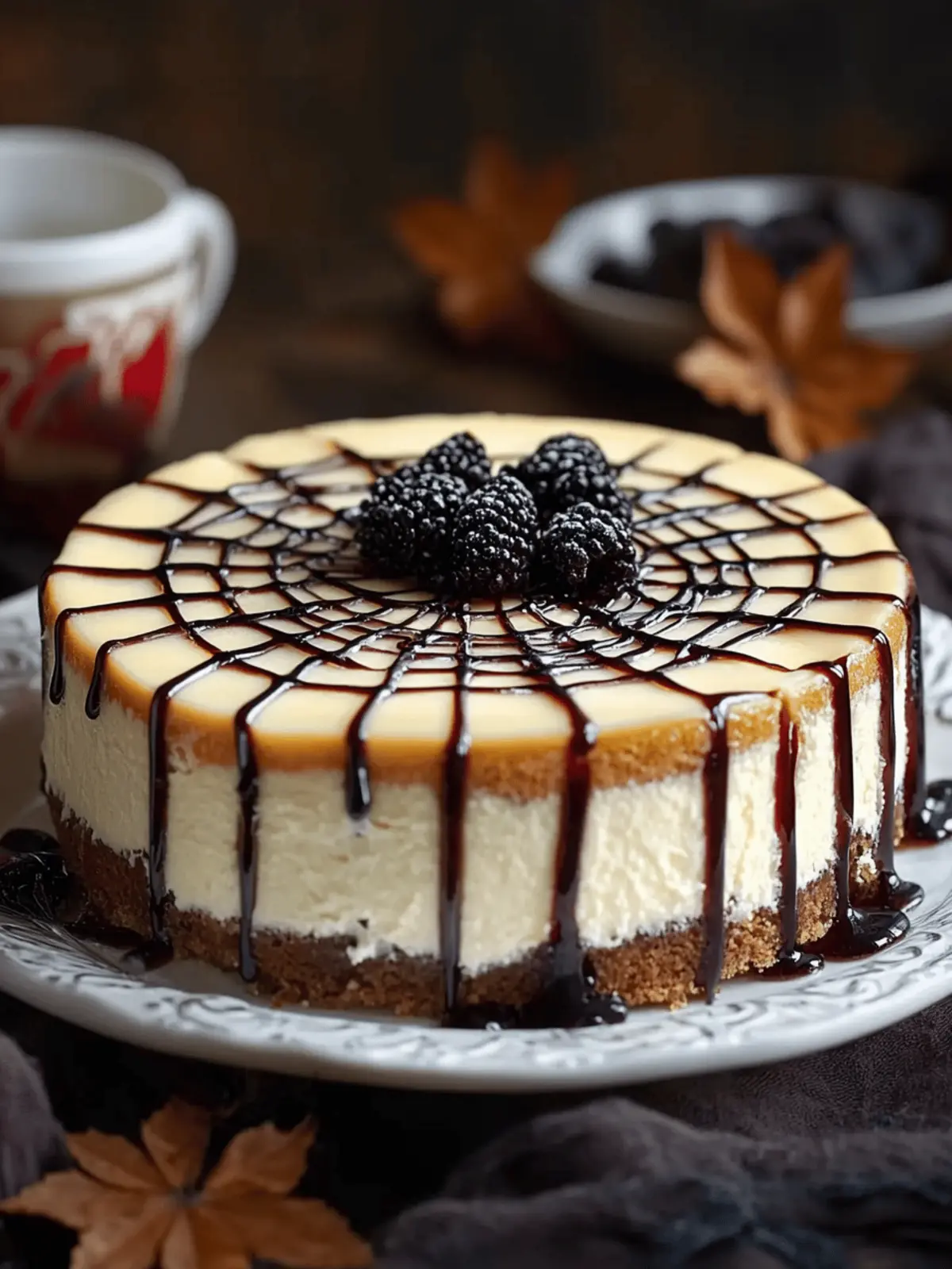 Spider Web Cheesecake