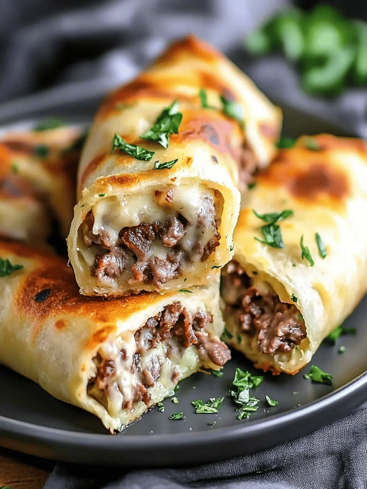 Keto Philly Cheesesteak Rolls