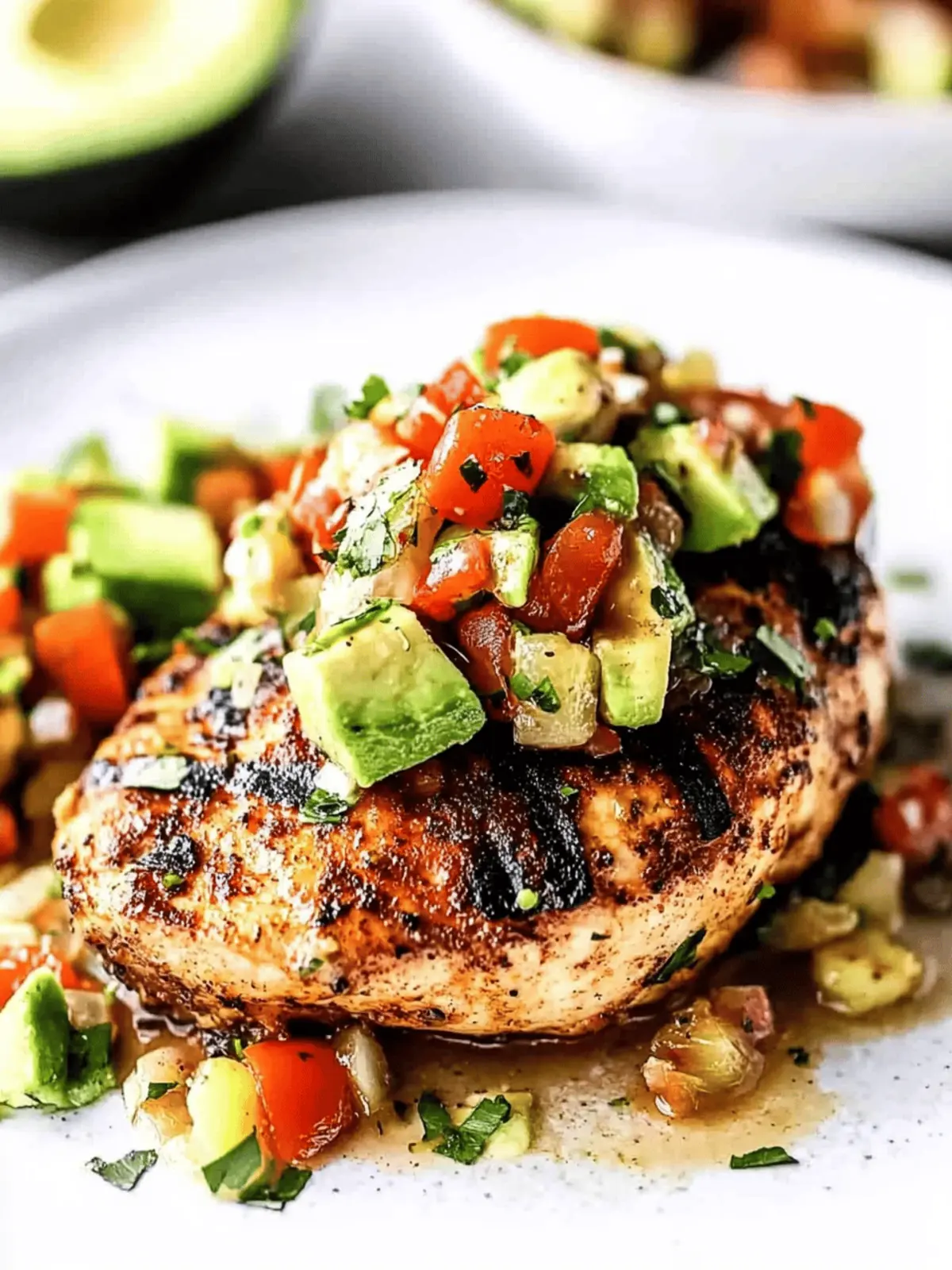 Fiesta Lime Chicken Recipe with Avocado