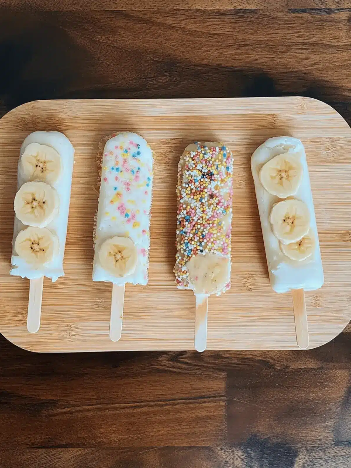Frozen Banana Yogurt Pops