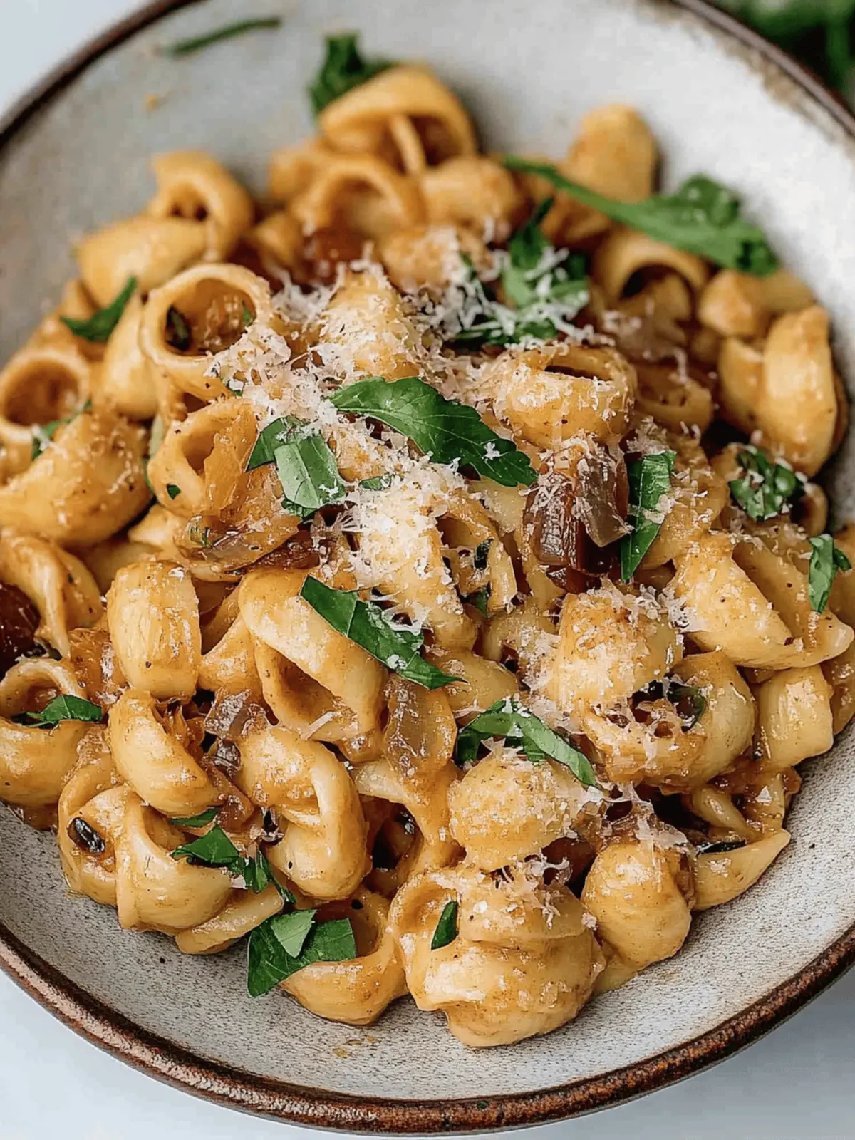 Vegan Caramelized Onion Pasta
