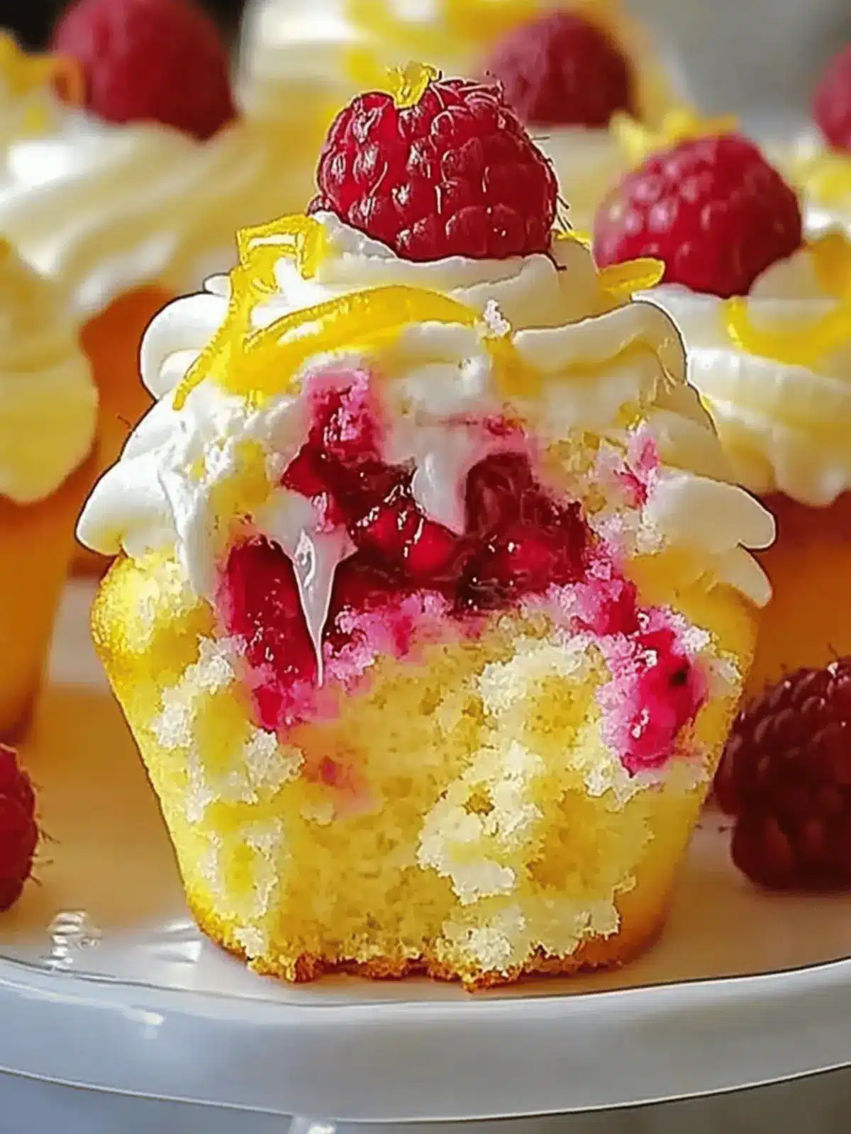 Raspberry Lemon Heaven Cupcakes