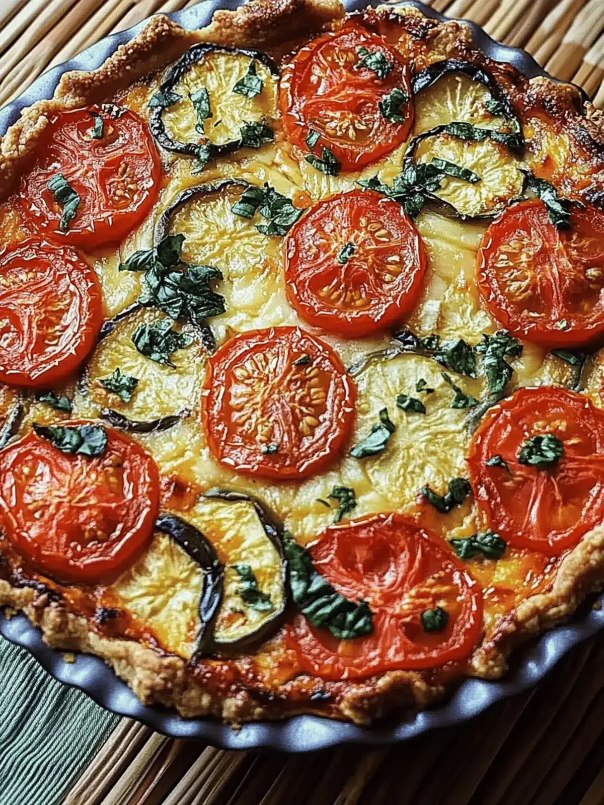 Summer Tomato and Eggplant Pie
