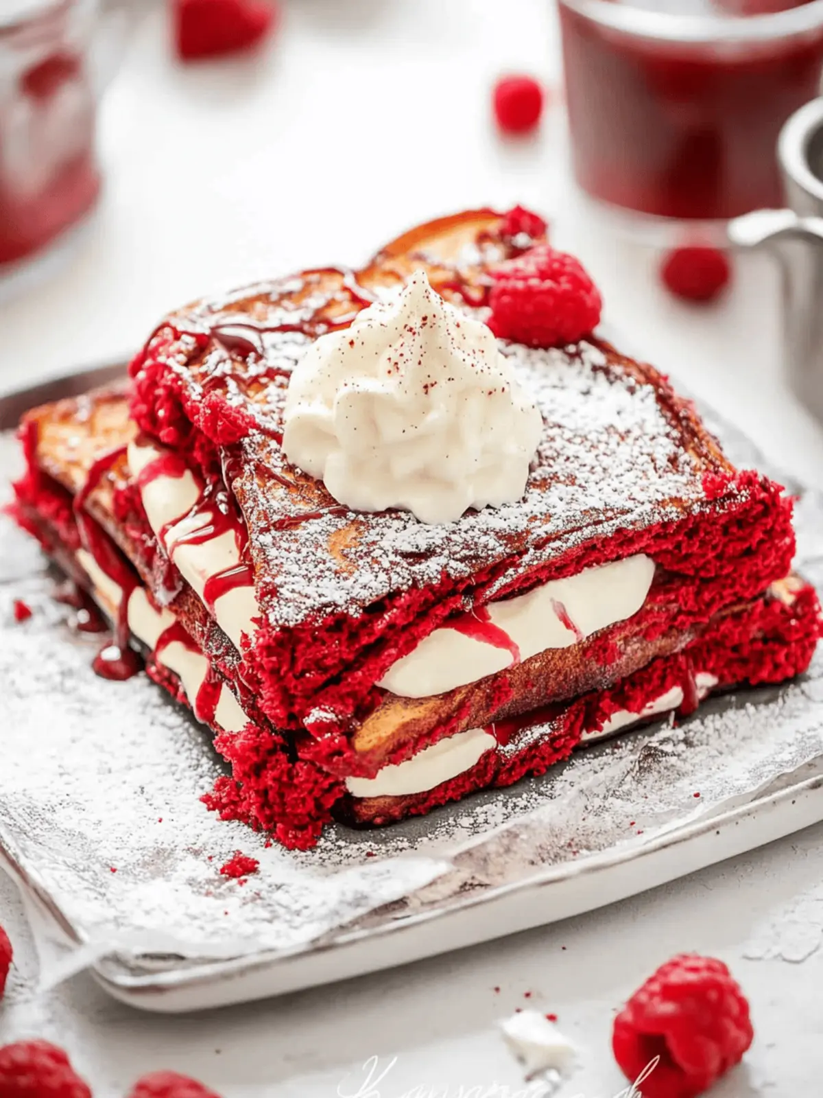 Red Velvet French Toast