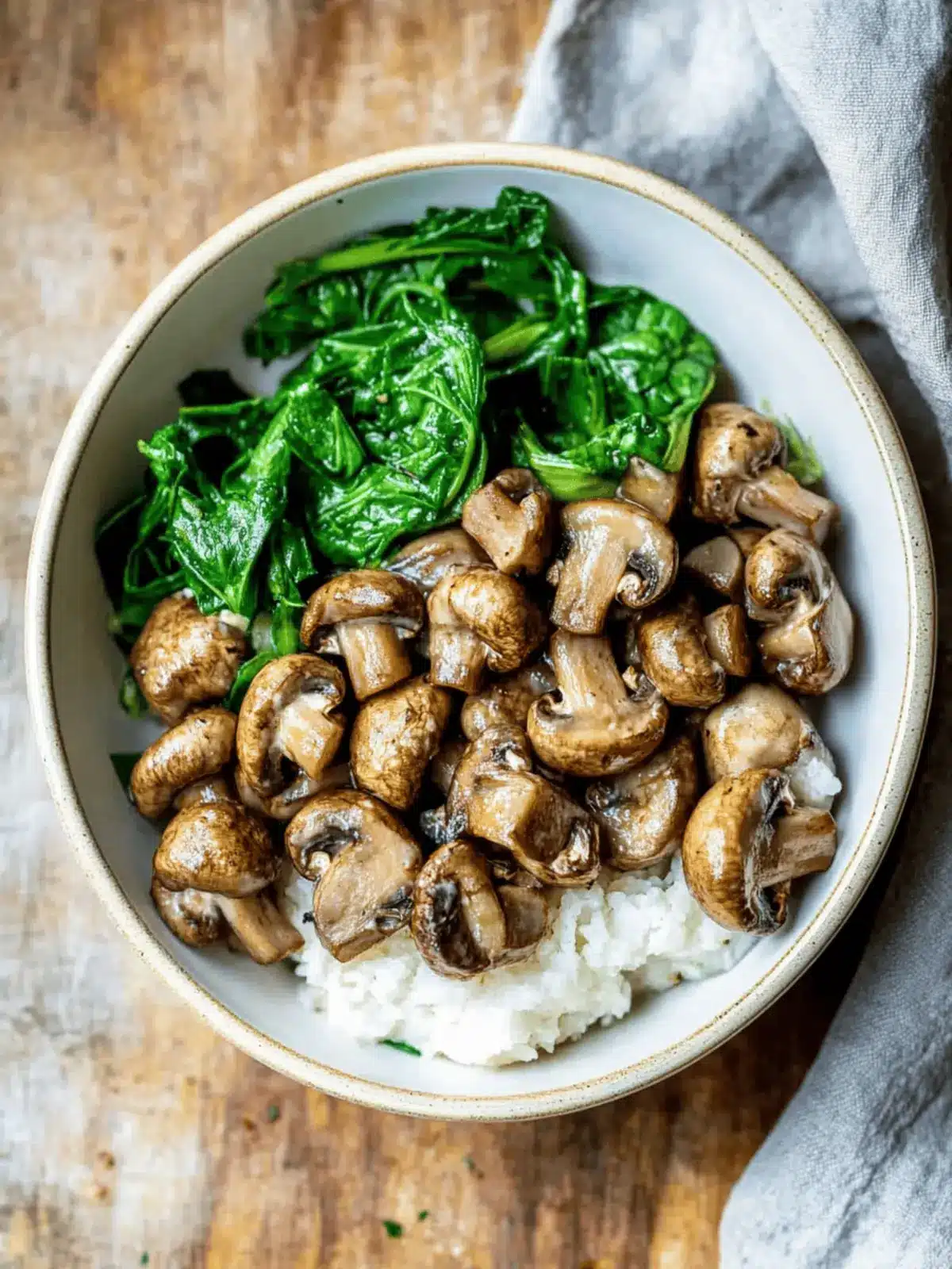 Creamy Miso Mushrooms
