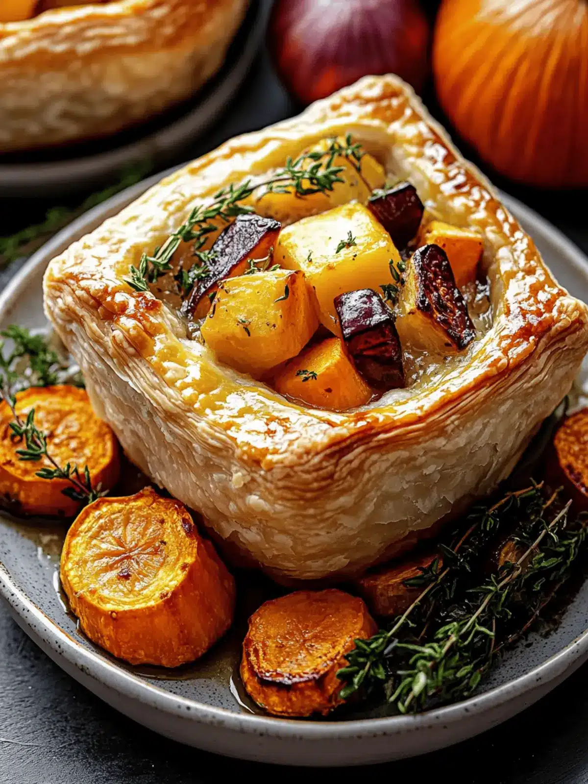 Roasted Autumn Vegetable Pot Pies