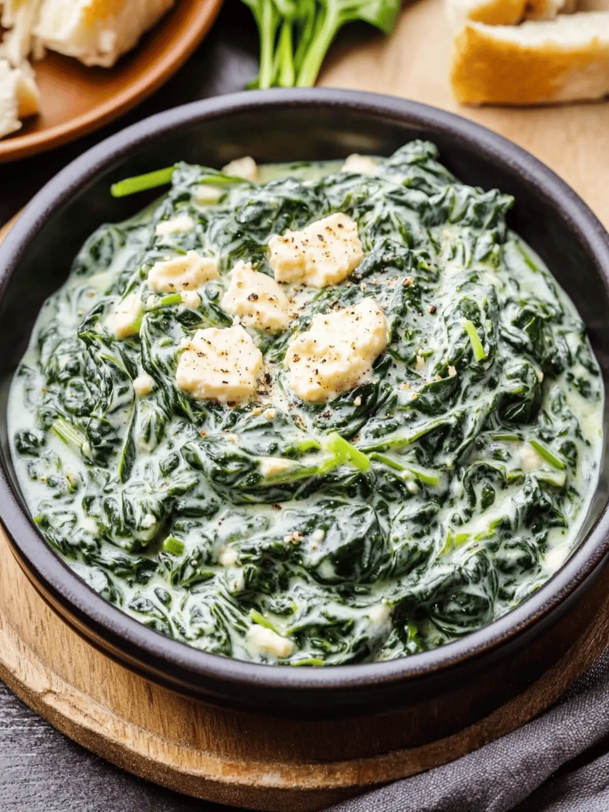 Creamed Spinach with Cream Cheese