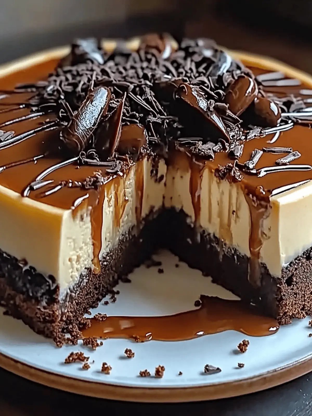 Caramel Brownie Cheesecake