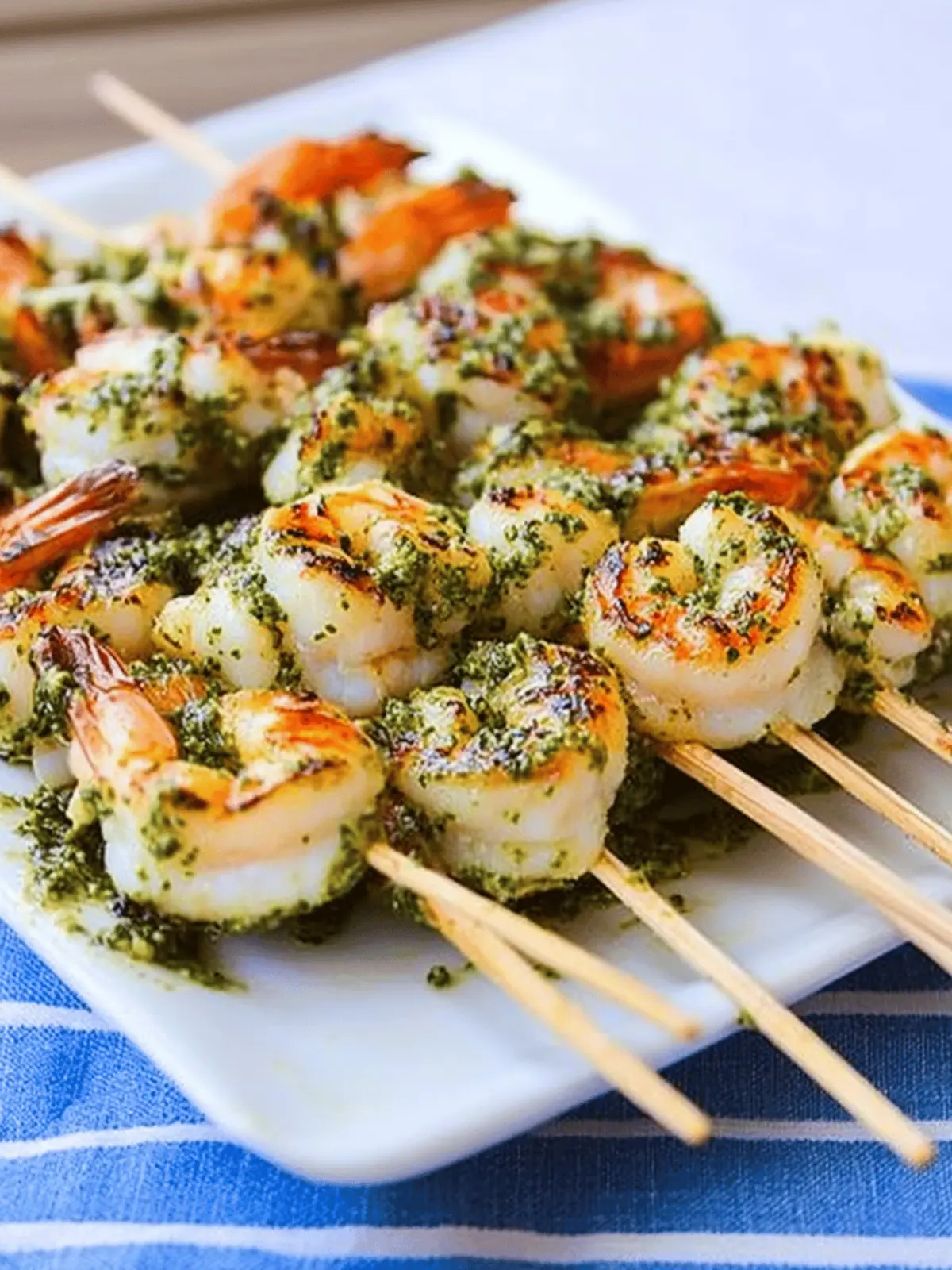 Pesto Grilled Shrimp