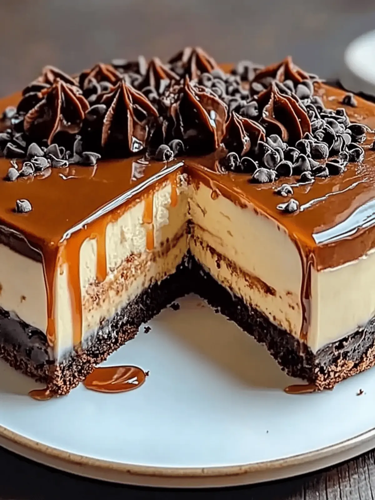 Caramel Brownie Cheesecake