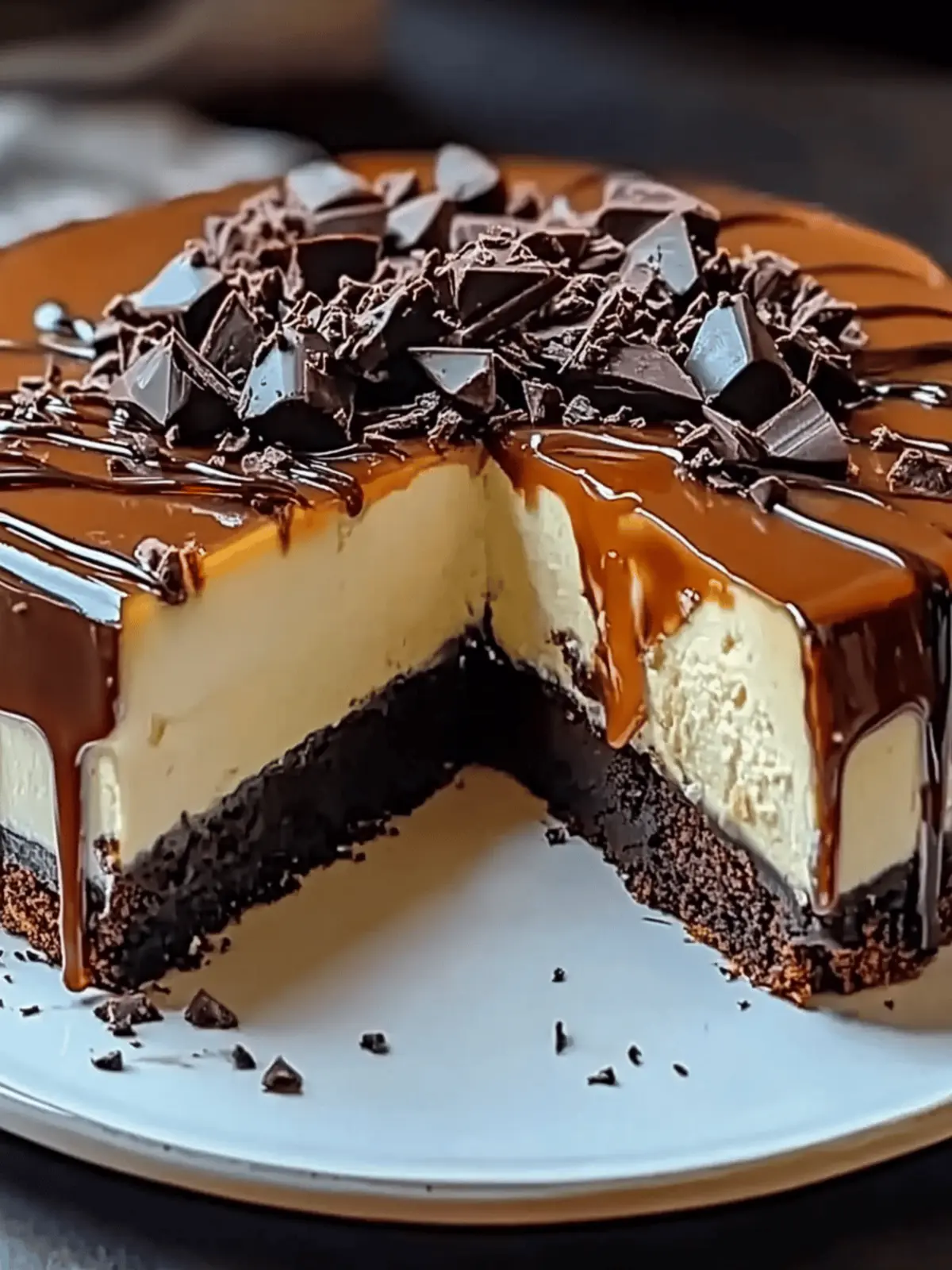 Caramel Brownie Cheesecake