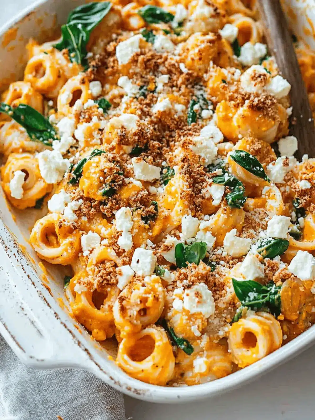 Pumpkin Feta Pasta