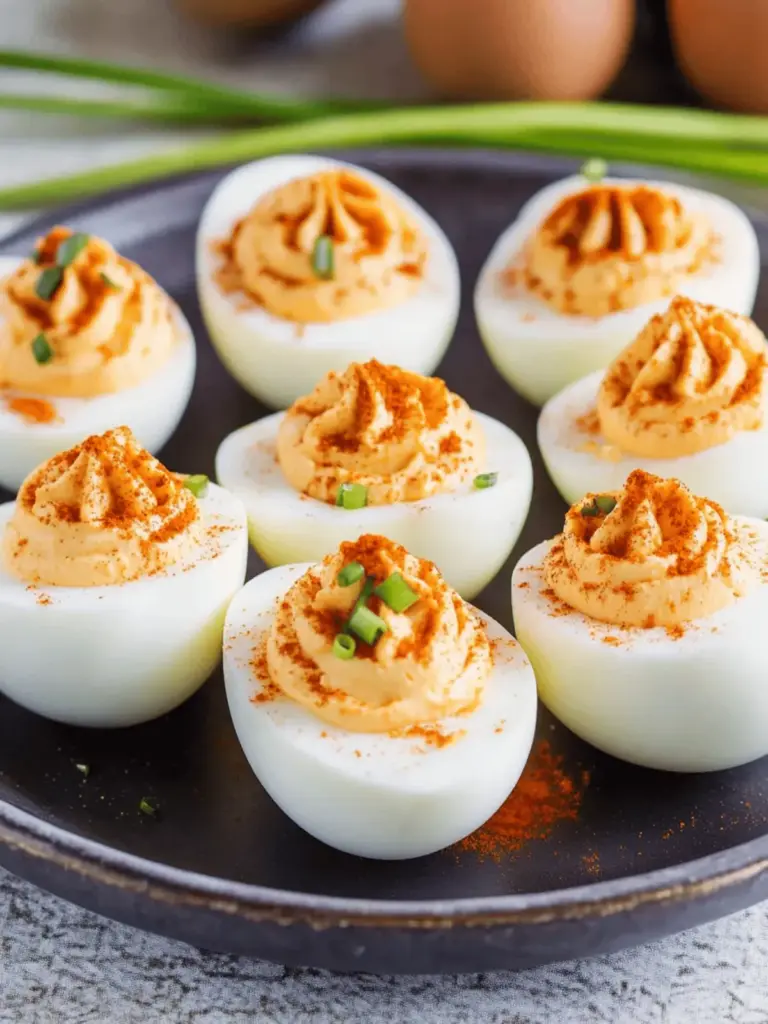 Pumpkin Deviled Eggs