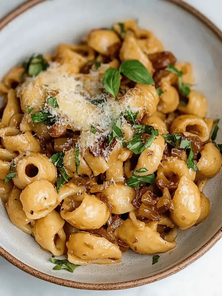 Vegan Caramelized Onion Pasta