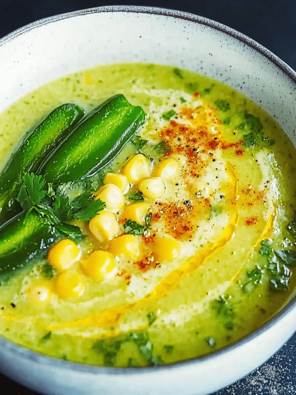 Vegan Roasted Poblano-Corn Chowder