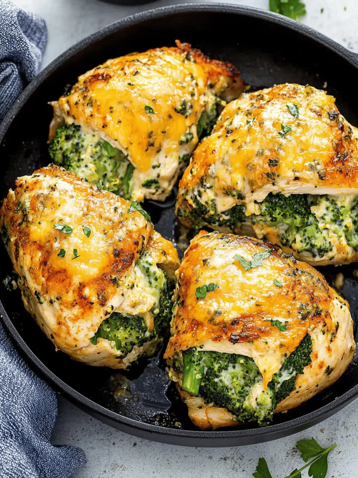 Broccoli Cheese Stuffed Chicken