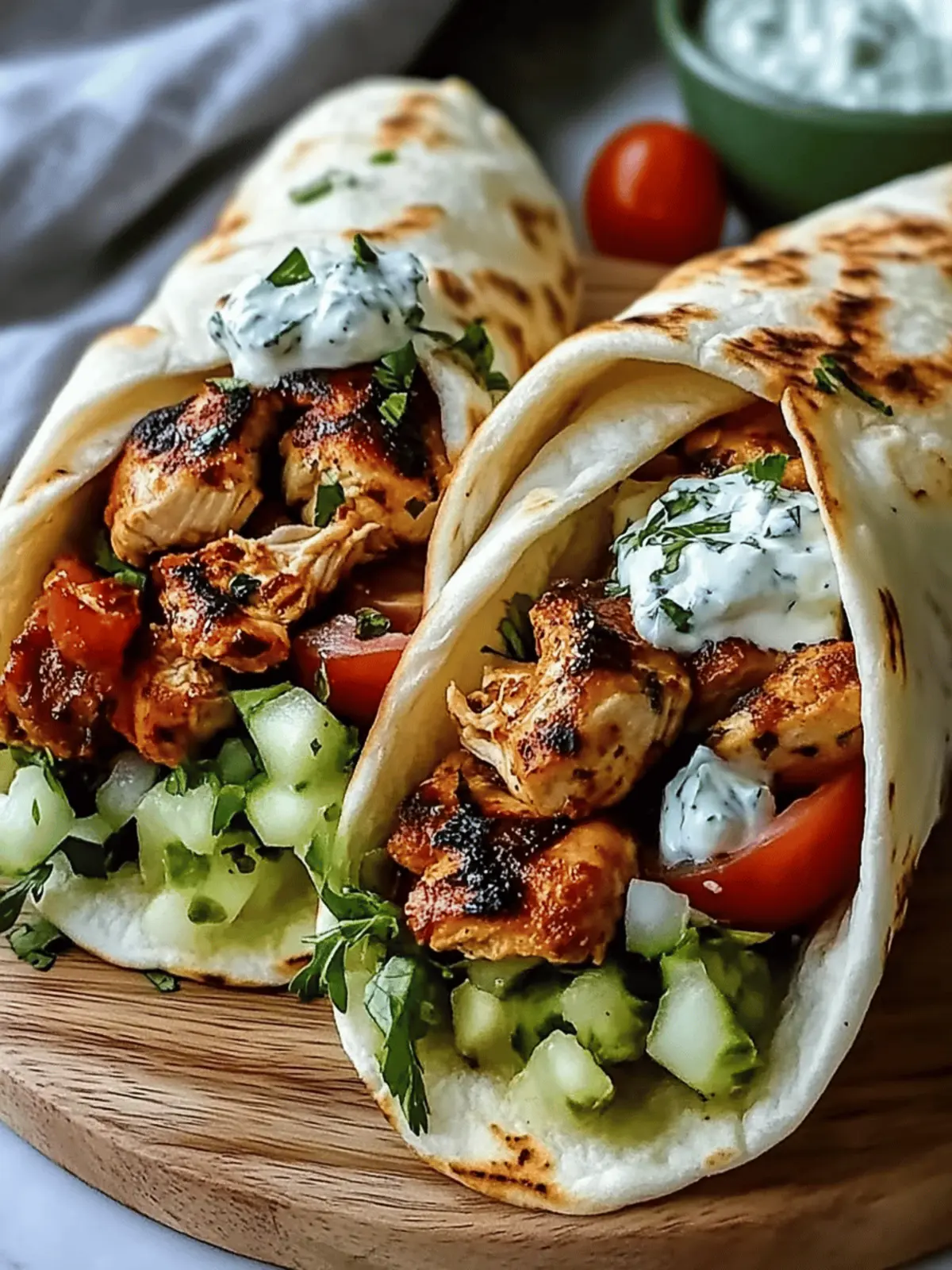 Mediterranean Chicken Gyros