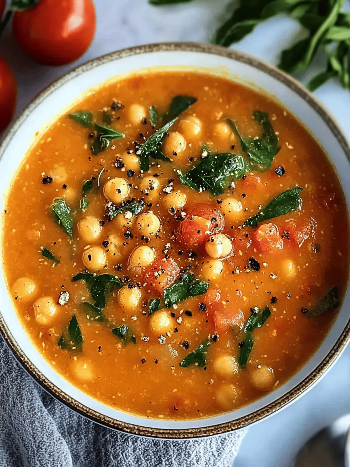 Chickpea Tomato Soup