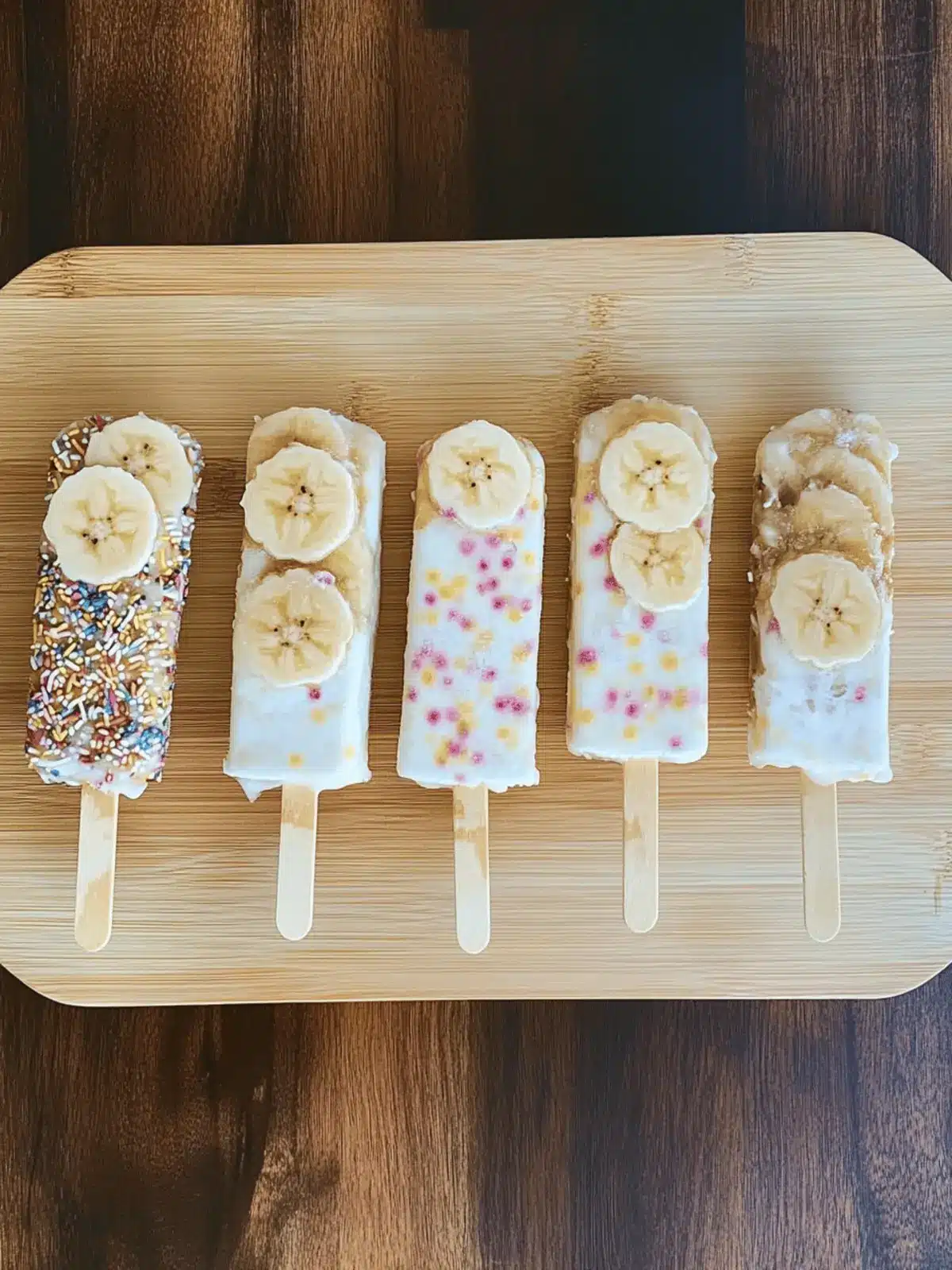 Frozen Banana Yogurt Pops