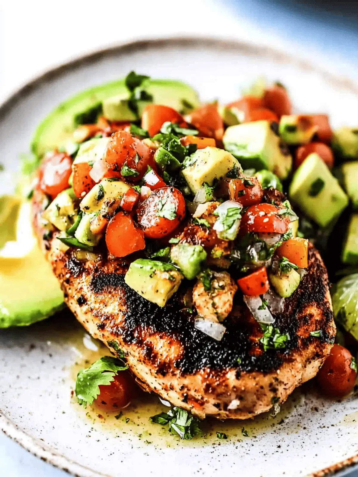Fiesta Lime Chicken Recipe with Avocado