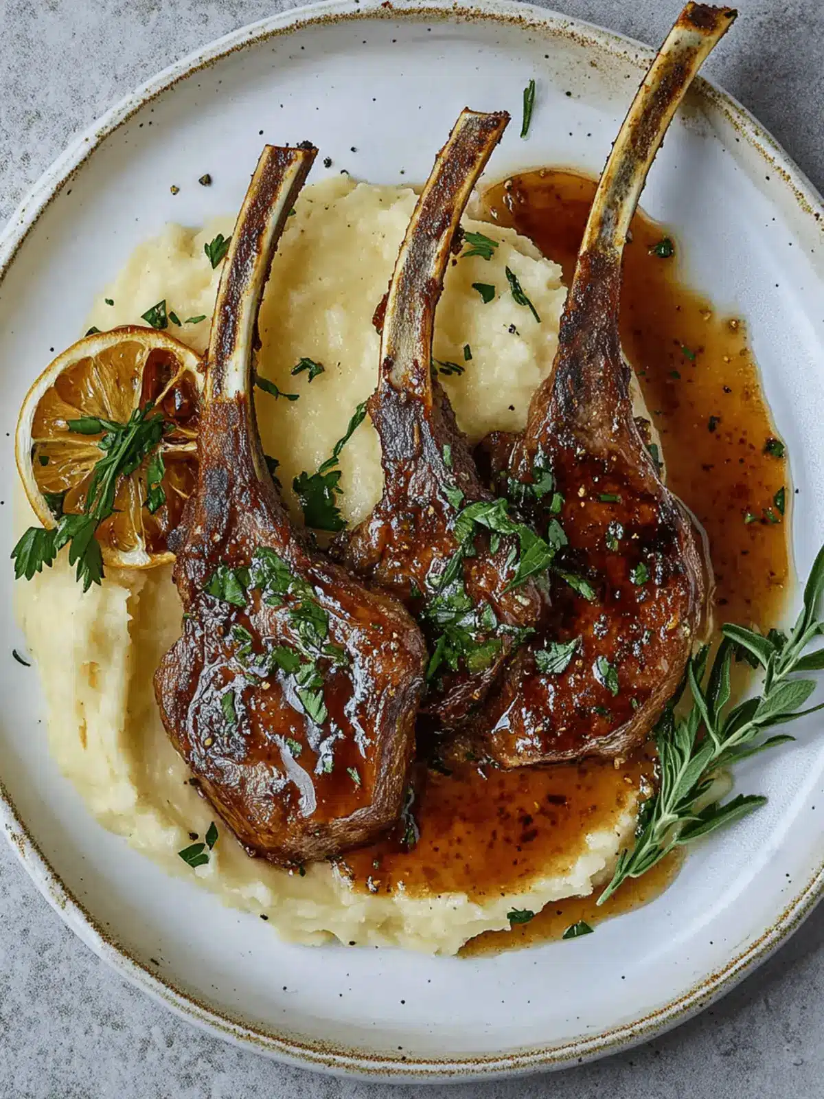 Honey Garlic Glazed Lamb Chops