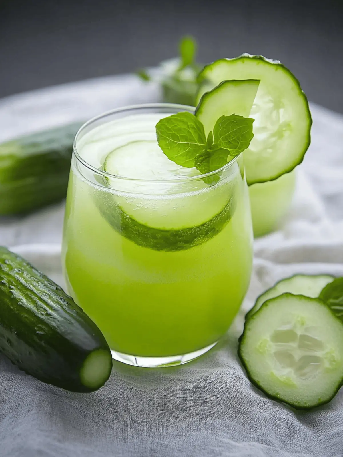 Cucumber agua fresca