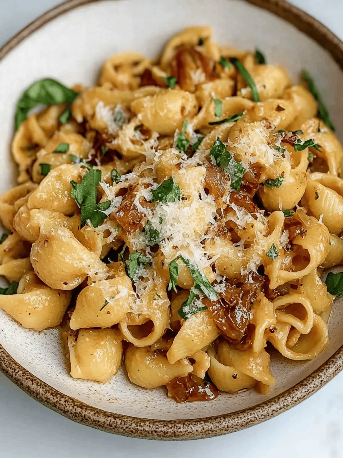 Vegan Caramelized Onion Pasta