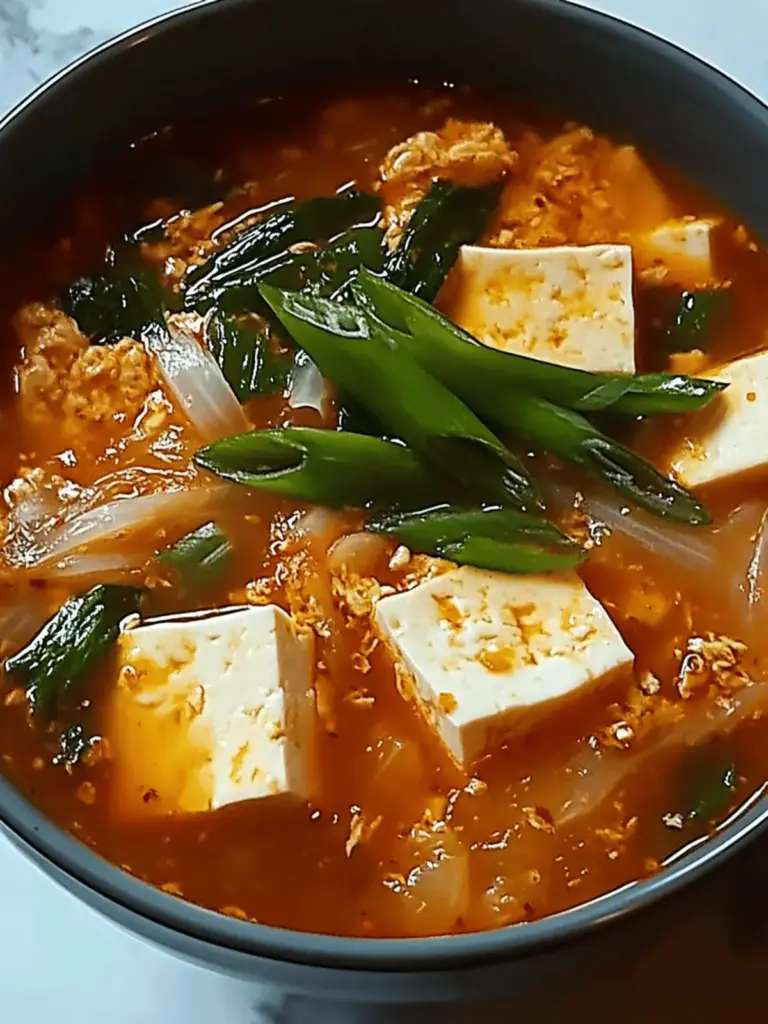 Kimchi Tofu Soup