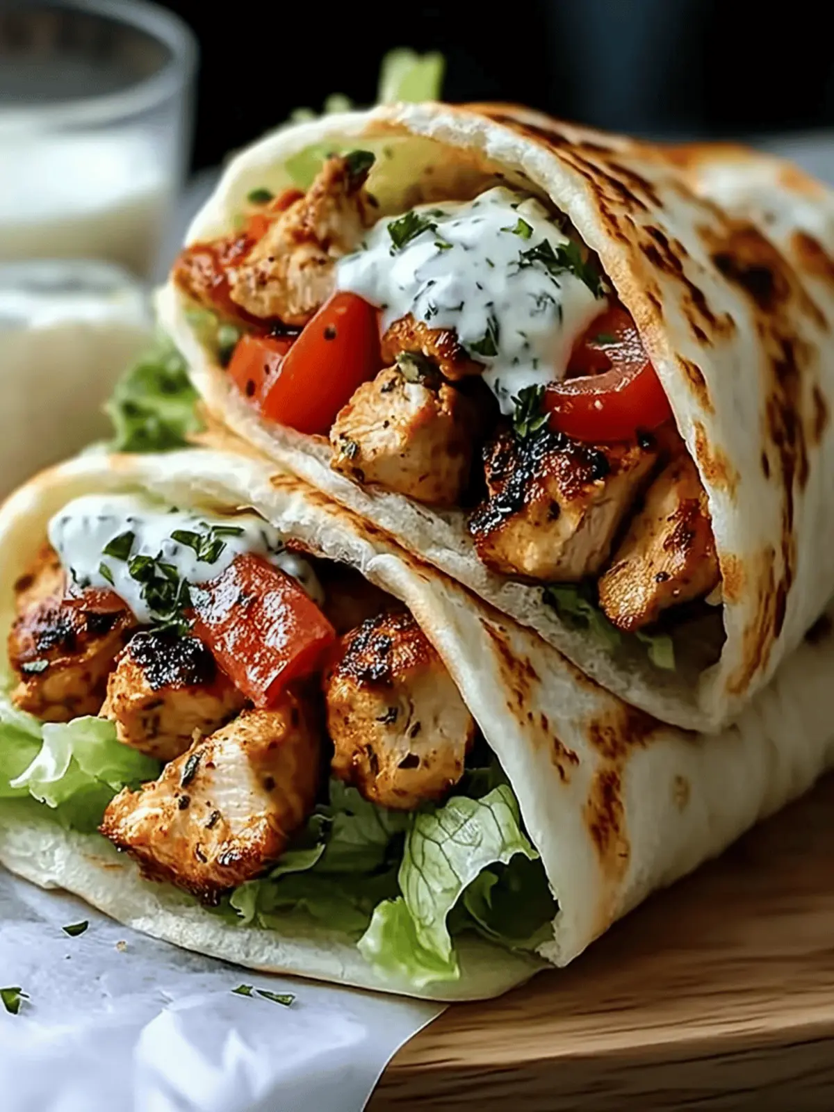 Mediterranean Chicken Gyros