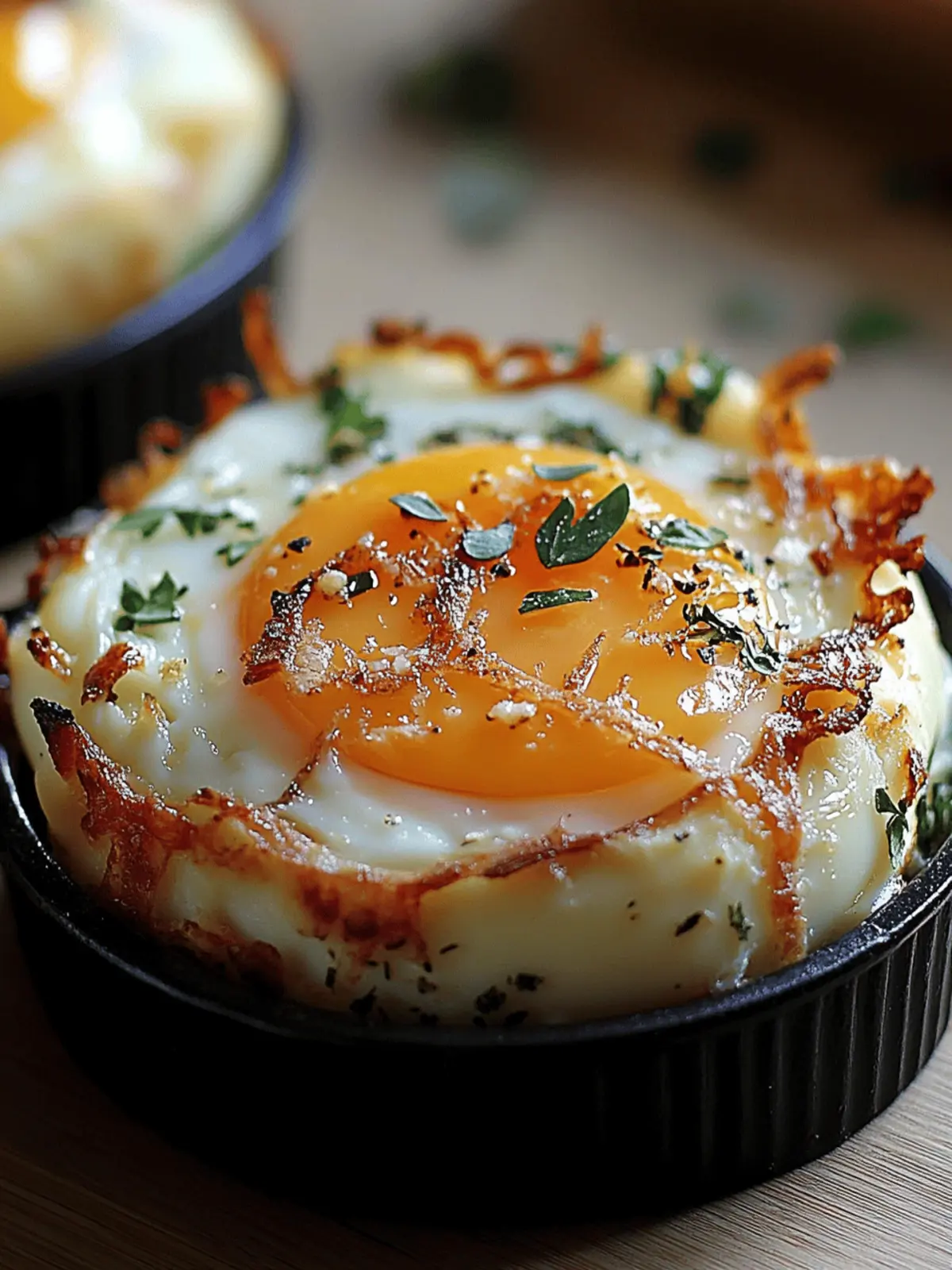 Baked Eggs Napoleon