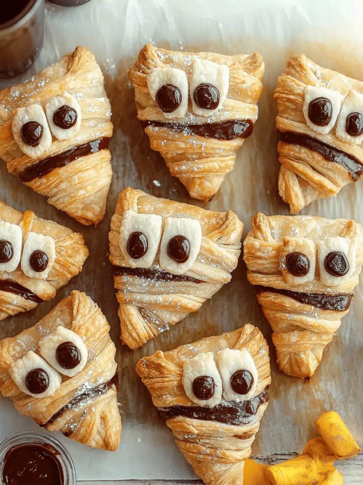 Nutella Mummy Hand Pies