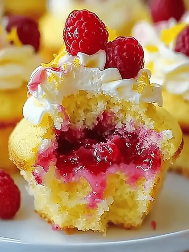 Raspberry Lemon Heaven Cupcakes