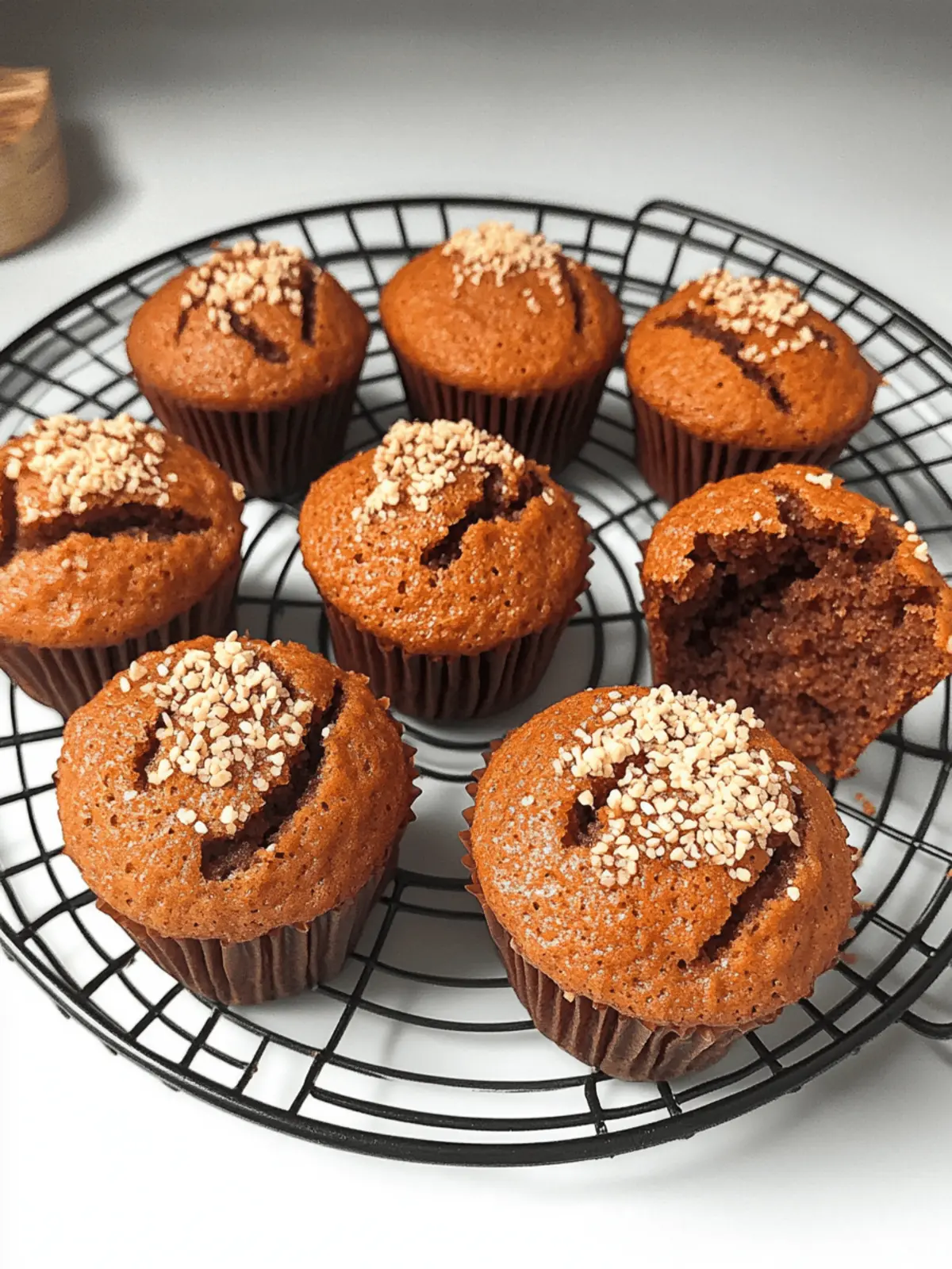 Thai Tea Mochi Muffin