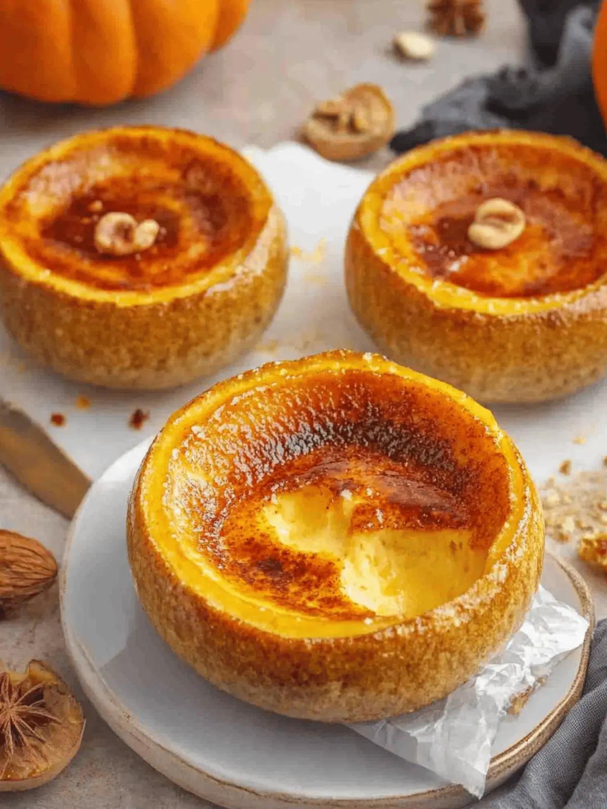 Pumpkin Spice Crème Brûlée