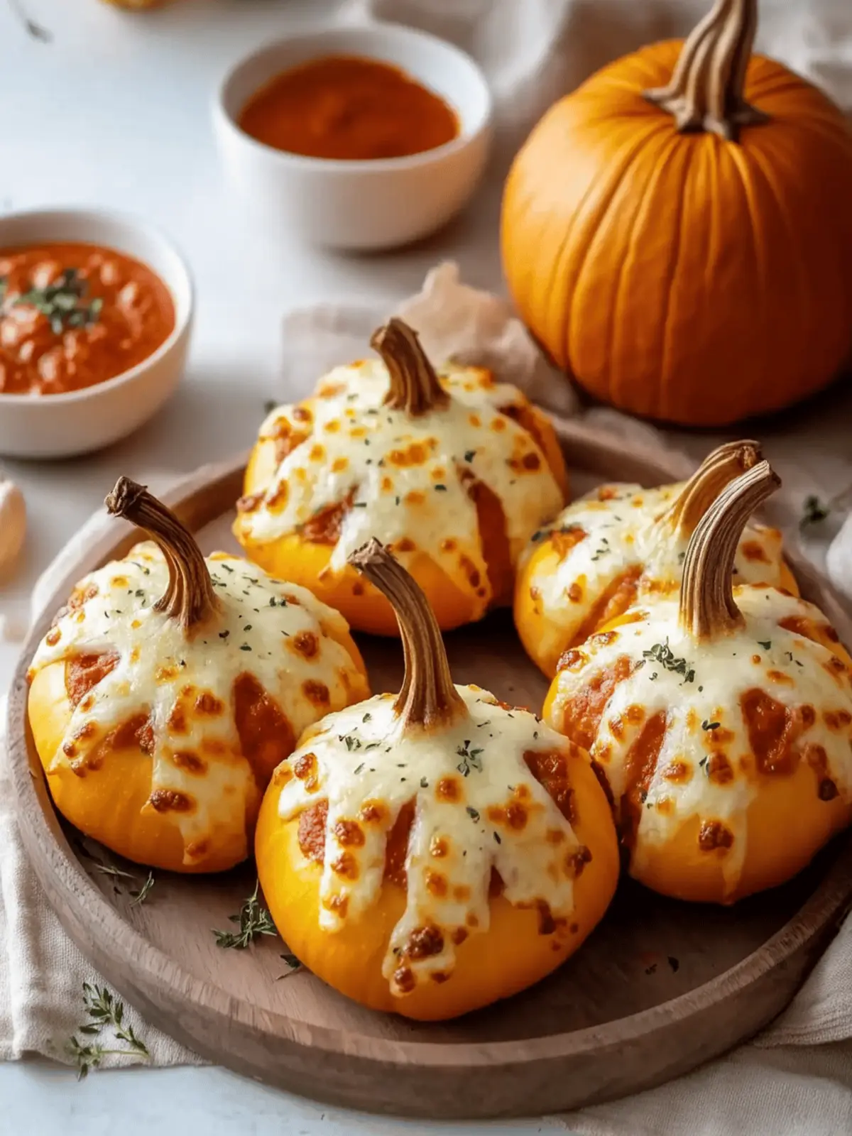 Pizza-Stuffed Pumpkins